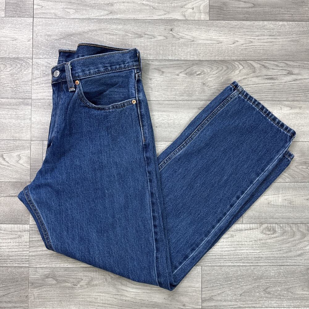 Levi's 505 Regular Fit Straight Leg Jeans 100% Cotton Medium Wash sz 34 x 30